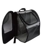 Zaino estensibile per il trasporto di animali 33*27*h44cm nero