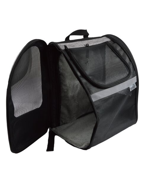Zaino estensibile per il trasporto di animali 33*27*h44cm nero