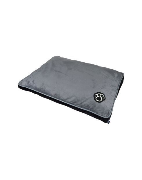 Coussin rectangle polyester 80*60cm patchy gris/noir