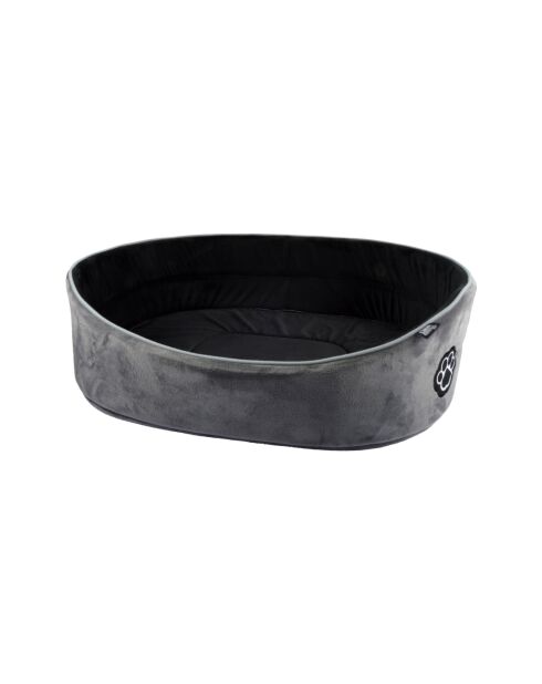 Ovaler Polyesterkorb 55*37cm fleckig grau/schwarz