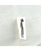 Cuscino rotondo a forma di ciambella in velluto a coste in poliestere d55*h20cm crafty ecru