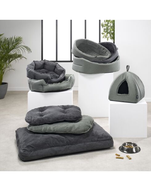 Cestino ovale Newton interno morbido 65* 48 cm antracite