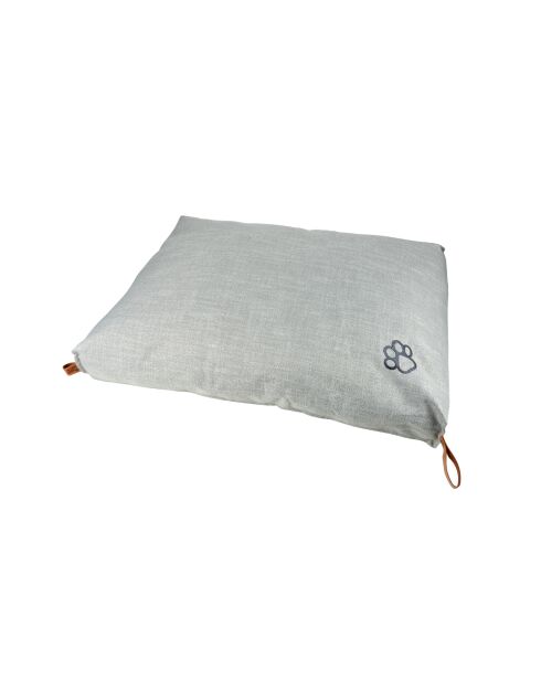 Cuscino rettangolare in poliestere 80*60*h10cm city light grey
