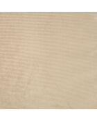 Panier rond velours cotele polyester d48*h16cm crafty noiSette