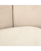 Panier rond velours cotele polyester d48*h16cm crafty noiSette