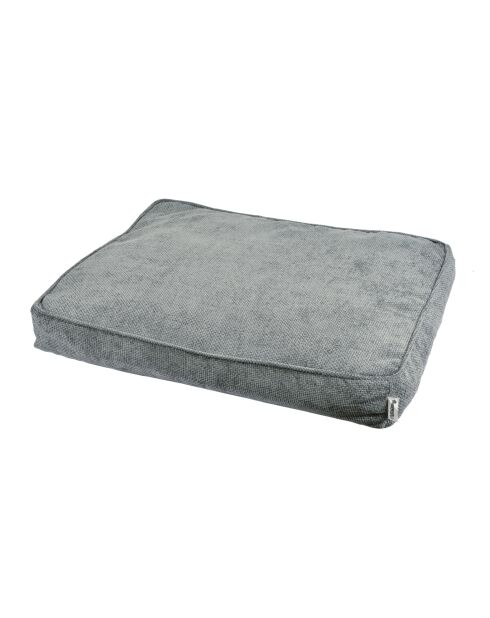 Cuscino rettangolare in velluto ciniglia poliestere 100*80*15cm granito grigio