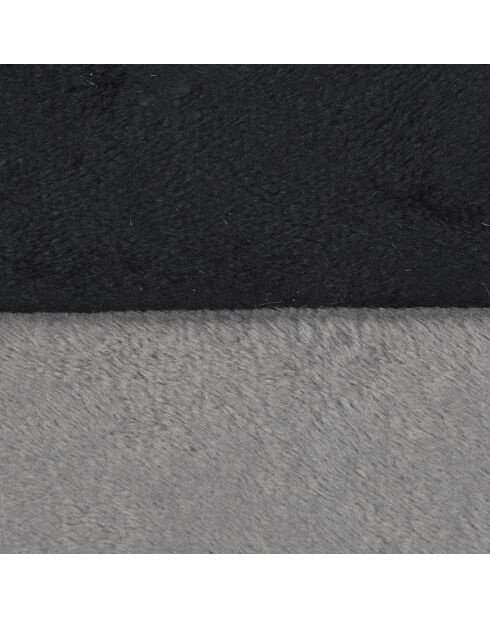 Panier ovale polyester 75*57cm patchy gris/noir