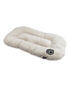 Cuscino reversibile in poliestere a forma di fiocco di neve 87* 55 cm con chiazze color nocciola/beige