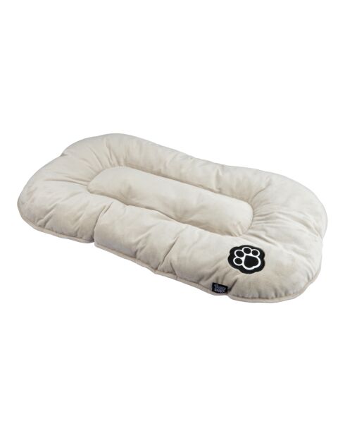 Cuscino reversibile in poliestere a forma di fiocco di neve 87* 55 cm con chiazze color nocciola/beige