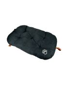 Coussin flocon reversible polyester 87*55*h5cm city anthracite