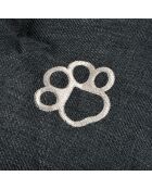 Coussin flocon reversible polyester 87*55*h5cm city anthracite