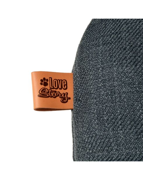 Cuscino reversibile in poliestere a forma di fiocco di neve 87*55*h5cm city anthracite