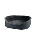 Newton Korb, oval, weiche Innenausstattung, 55 x 37 cm, Anthrazit