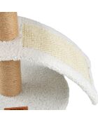 Arbre a chat avec jouet et Griffoir d30*h40cm ecru wooly
