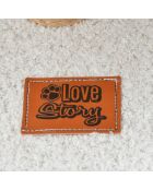 Arbre a chat avec jouet et Griffoir d30*h40cm ecru wooly