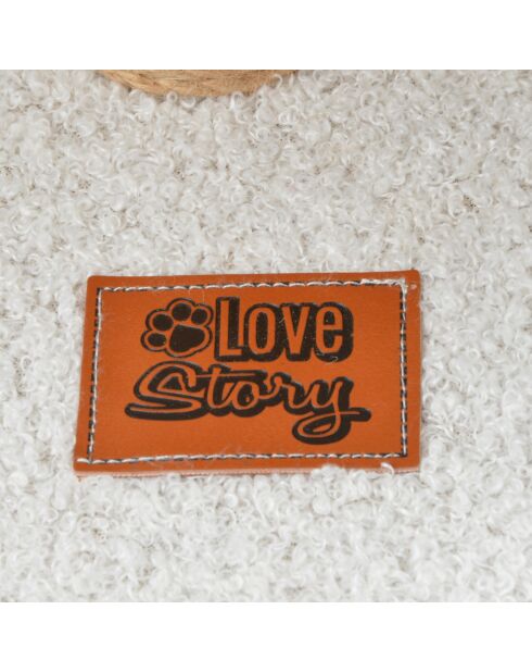 Arbre a chat avec jouet et Griffoir d30*h40cm ecru wooly