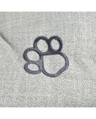 Cuscino reversibile in poliestere a forma di fiocco di neve 69*44*h5cm city grigio chiaro