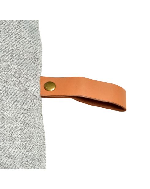 Cuscino reversibile in poliestere a forma di fiocco di neve 69*44*h5cm city grigio chiaro