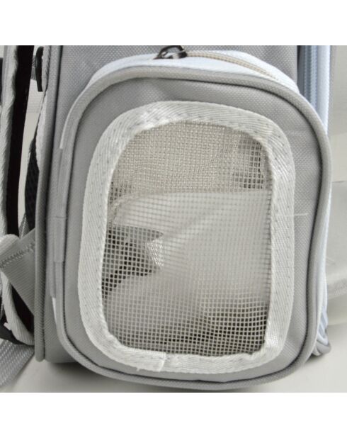Zaino da trasporto per animali con capsula trasparente 32*25*41cm grigio