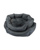 Set di 2 cestini rotondi Newton d50>d60cm antracite