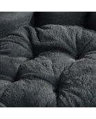 Set di 2 cestini rotondi Newton d50>d60cm antracite