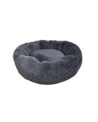 Cuscino a ciambella rotondo in poliestere d75* 24cm soffice antracite