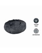 Cuscino a ciambella rotondo in poliestere d75* 24cm soffice antracite