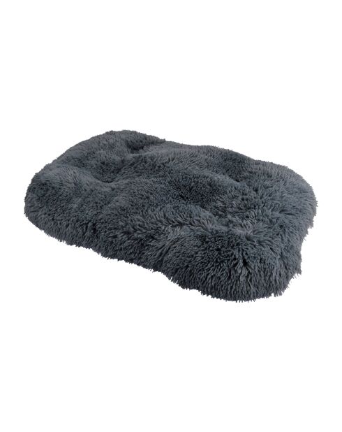 Cuscino reversibile in poliestere con fiocchi di neve 87* 55* h5cm soffice antracite