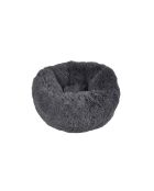Coussin donut rond polyester d55*25cm fluffy anthracite