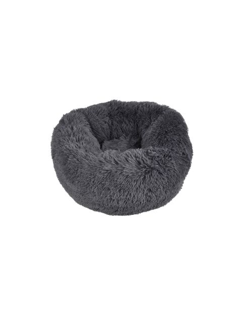 Coussin donut rond polyester d55*25cm fluffy anthracite