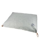 Cuscino rettangolare in poliestere 100*80*h12cm city light grey