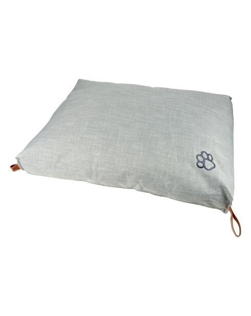 Cuscino rettangolare in poliestere 100*80*h12cm city light grey