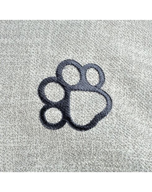 Cuscino rettangolare in poliestere 100*80*h12cm city light grey