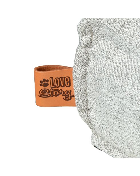 Cuscino rettangolare in poliestere 100*80*h12cm city light grey