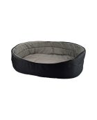 Cestino ovale 55*37 cm essenziale nero grigio