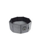 Cestino rotondo in poliestere d38*h16cm patchy grigio/nero