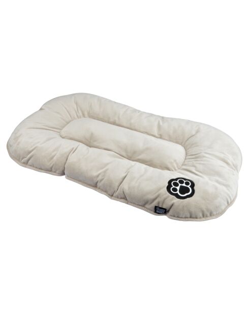 Cuscino reversibile in poliestere con fiocchi di neve 107* 62 cm patchy nocciola/beige