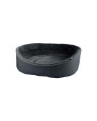 Newton Korb, oval, weiche Innenausstattung, 45 x 28 cm, Anthrazit