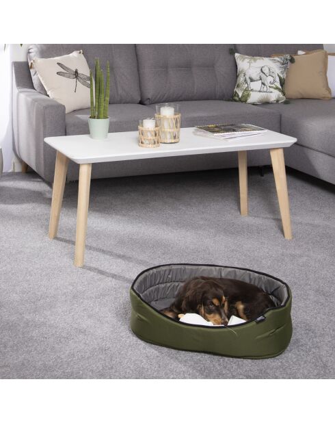 Cestino ovale 60*42 cm essenziale nero grigio