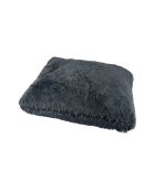 Cuscino rettangolare in poliestere 80*60*h8cm soffice antracite