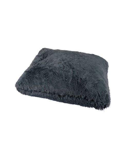 Cuscino rettangolare in poliestere 80*60*h8cm soffice antracite