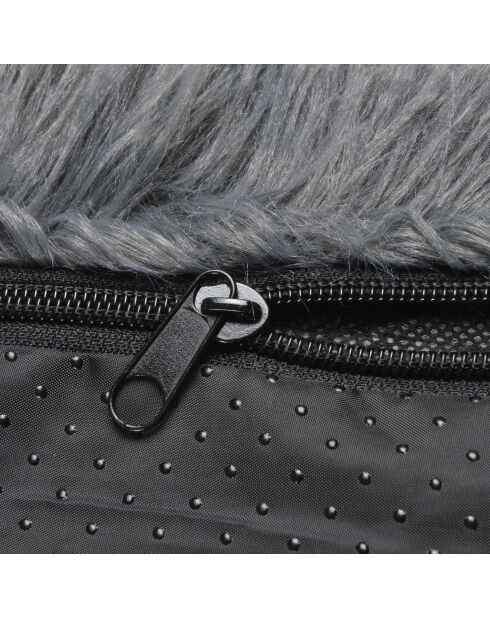 Cuscino rettangolare in poliestere 80*60*h8cm soffice antracite