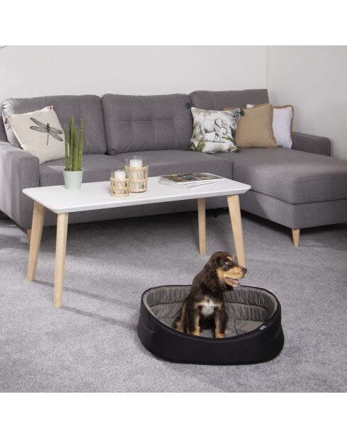 Cestino ovale 65*47 cm essenziale nero grigio