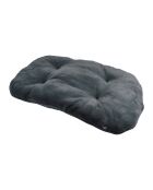 Coussin flocon newton reversible 107*65cm charbon