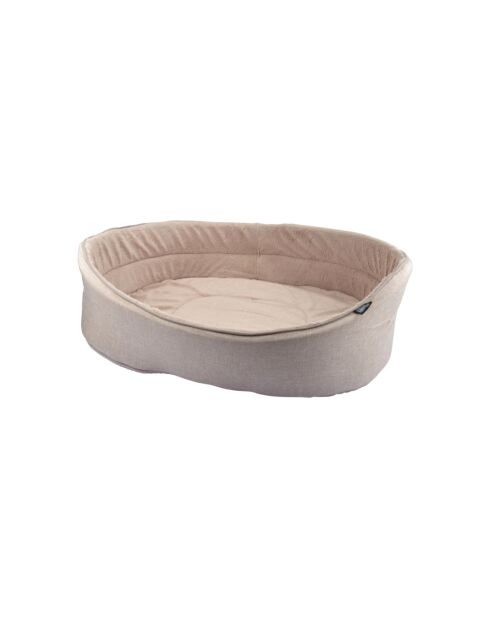 Cestino ovale Newton interno morbido 45*28 cm ecru