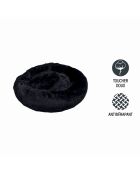 Rundes Donutkissen aus Polyester d75*24cm flauschig schwarz