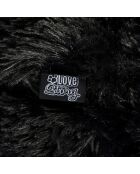 Rundes Donutkissen aus Polyester d75*24cm flauschig schwarz