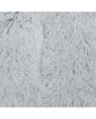 Cuscino reversibile in poliestere con fiocchi di neve 107* 65* h5cm soffice porcellana bianca