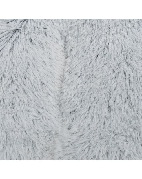 Cuscino reversibile in poliestere con fiocchi di neve 107* 65* h5cm soffice porcellana bianca