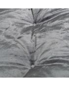 Cuscino reversibile in poliestere con fiocchi di neve 107* 65* h5cm soffice porcellana bianca